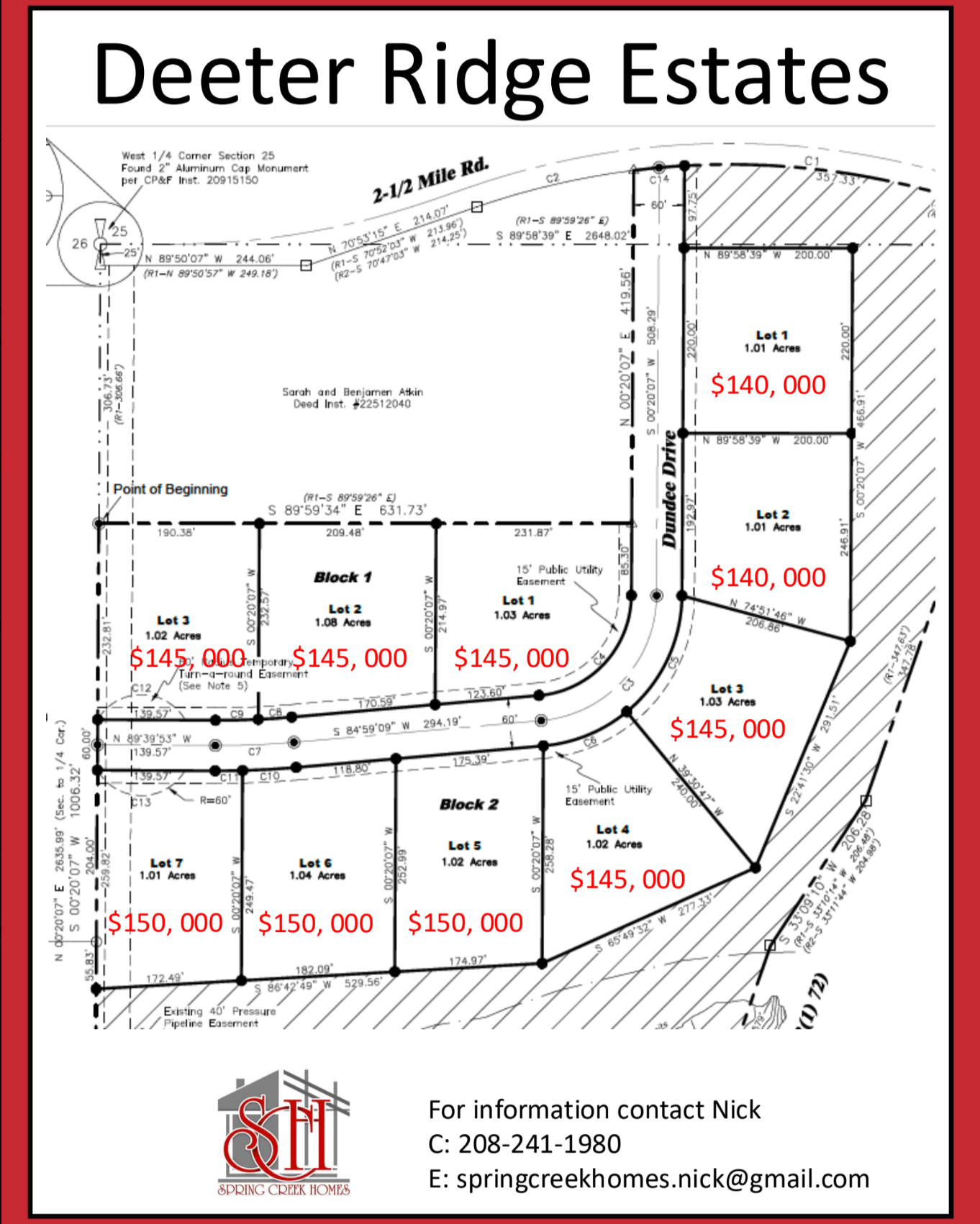 Deeter Ridge Estates — new homes in Pocatello, Idaho