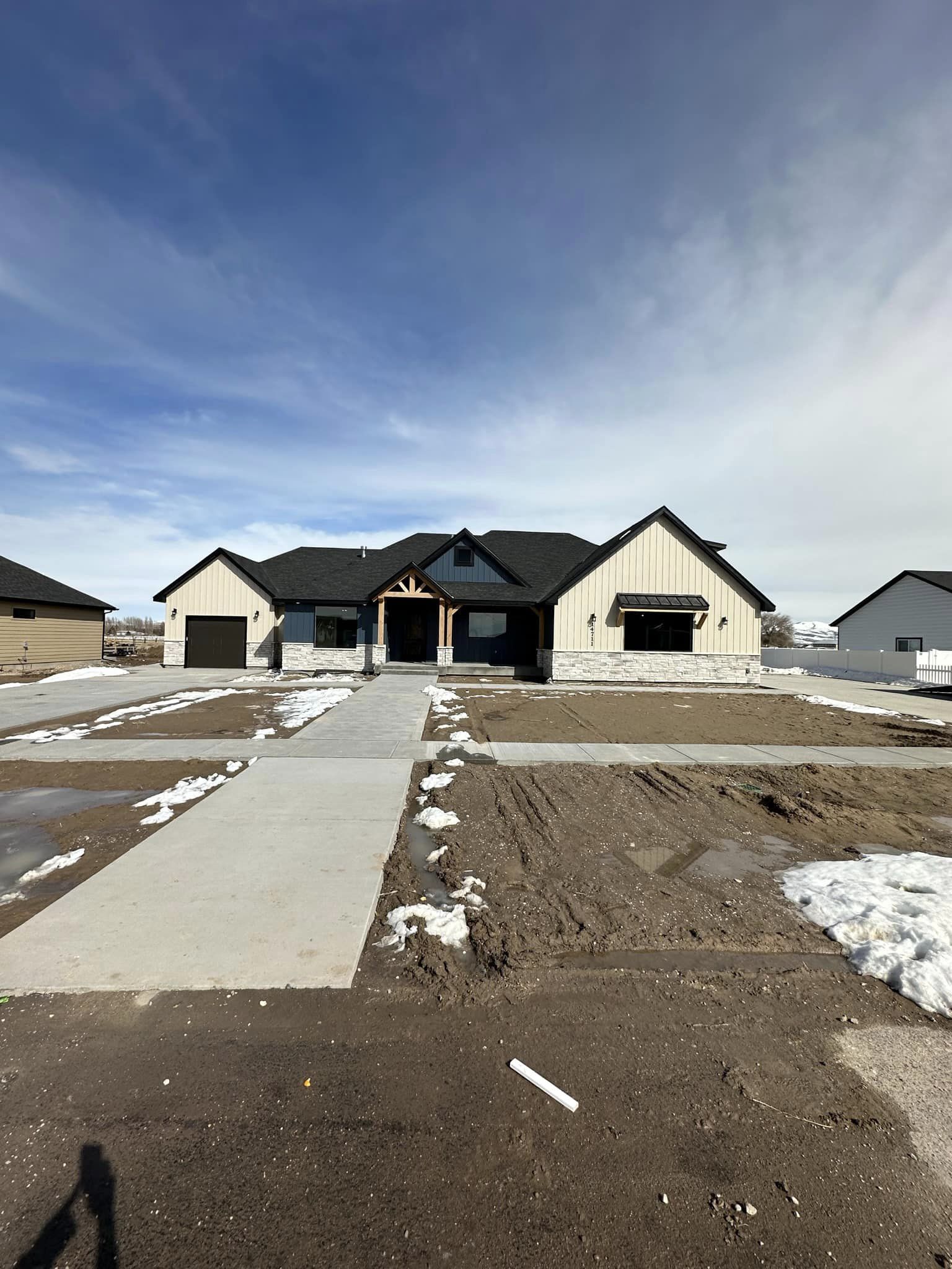 Custom craftsman home exterior in Pocatello, Idaho